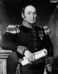 Portret Reinier Frederik, Baron van Raders (1794-1868) by Johan Heinrich Neuman