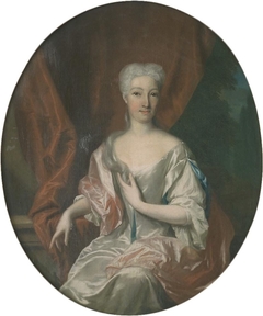 Portret van Agneta Catharina Hoeuft (1689-1758) by Philip van Dijk