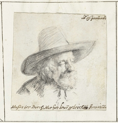 Portret van Gerard ter Borch de Oude by Moses ter Borch