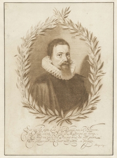 Portret van Jan van de Velde I by Jan van de Velde II