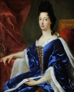 Queen (Mary Beatrice d'Este) of Modena (1658 - 1718) by attributed to Alexis-Simon Belle