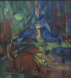 Rehe im Walde II by Franz Marc