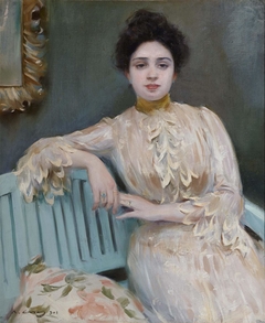 Retrato de Mercedes Llorach (Portrait of Mercedes Llorach) by Ramón Casas