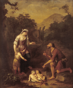 Romulus and Remus discovered by the Herdsman Faustulus by Arnold Houbraken