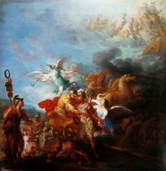 Romulus being taken up to Olympus by Mars. by Jean-Baptiste Nattier