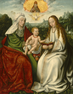 Saint Anne with the Virgin and the Christ Child by Master of Frankfurt