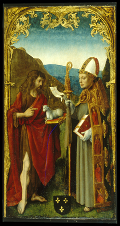 Saint John the Baptist and a Bishop Saint by Master of the Virgo inter Virgines