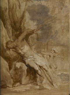 Saint Sebastian Tended by an Angel by Anthony van Dyck