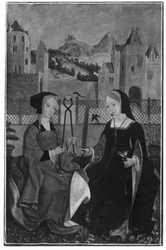 Saints Agatha and Lucy by Master of Alkmaar