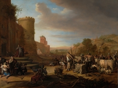 Saints Paul and Barnabas at Lystra (Sacrifice at Lystra) by Bartholomeus Breenbergh