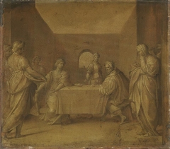 Salome überbringt das Haupt Johannes des Täufers (Kopie nach) by Andrea del Sarto