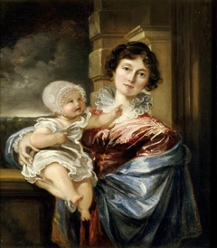 Sarah Smith, Lady Elton (1782-1830) and her Son Edmund William Elton (1822-1859) by Thomas Barker