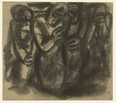 Schets van een groep mensen by Leo Gestel