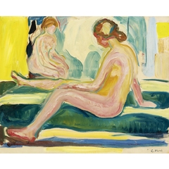 Seated Female Nudes by Edvard Munch