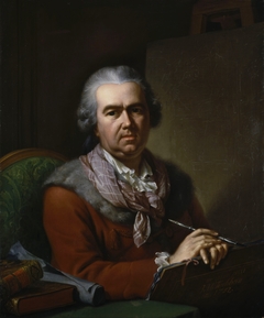 Self-portrait of Johan Heinrich Tischbein, at an older age by Johann Heinrich Tischbein