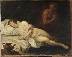 Sleeping Venus and Satyr. by Anonymous