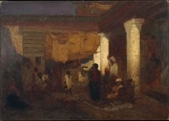 Snake Charmer at Tangier, Africa by Louis Comfort Tiffany