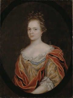 Sofia Elisabet Weber (1659-1730), Writer, married to Elias Brenner by Martin Mytens