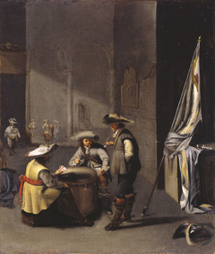 Soldiers Playing Cards in a Guardroom by Jacob Duck