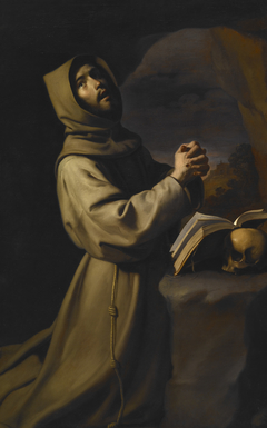 St. Francis in Meditation by Workshop of Francisco d. Zurbarán