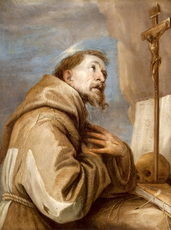 St. Franziskus im Gebet by Juan Antonio de Frías y Escalante