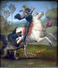 St. George and the dragon by Raphael