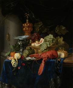 Still life with a golden goblet by Pieter de Ring