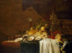 Still Life with Fruit and Oysters by Jan Davidsz. de Heem