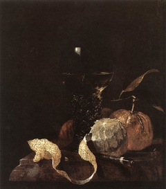 Still-Life with Lemon, Oranges and Glass of Wine by Willem Kalf