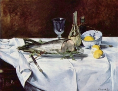 Still-life with Salmon by Edouard Manet