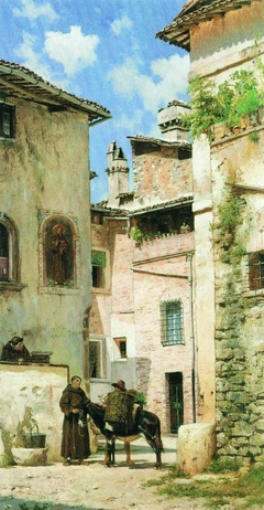 Street in Italy by Fyodor Bronnikov