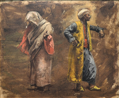 Study of Two Figures by Edwin Lord Weeks