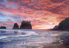 "T w i l i g h t ( Quileute Nation Sunset ) " by Loren Salazar