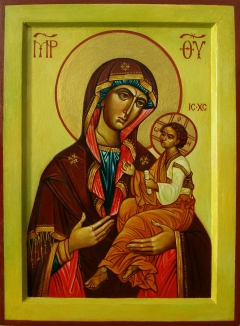 Georgian icon of the Mother of God by Teimuraz Kharabadze