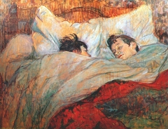 The Bed (Le lit) by Henri de Toulouse-Lautrec