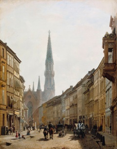 The Brüderstraße by Eduard Gaertner