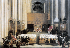 The Council of Trent (twenty-third session, July 15, 1563, in the central nave of San Vigilio Cathedral, Trent) by Titian