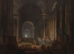 The Finding of the Laocoön by Hubert Robert