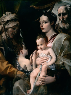 The Holy Family with Saint Elizabeth and Saint John by Annibale Carracci