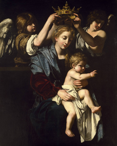 The House of Saints with Saint Catherine by Bartolomeo Cavarozzi