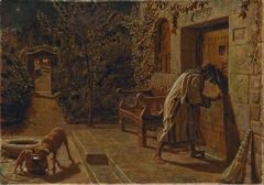 The importunate neighbour by William Holman Hunt