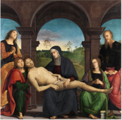 The Lamentation over the Dead Christ by Pietro Perugino