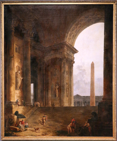 The obelisc by Hubert Robert