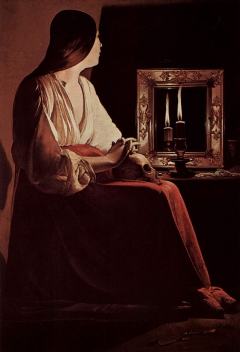 The Penitent Magdalene by Georges de La Tour