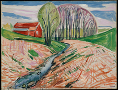 The Red House by Edvard Munch