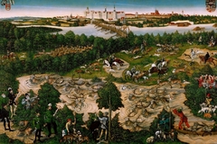 The Stag Hunt of the Elector Johann Friedrich of Saxony, or Frederic the Wise by Lucas Cranach the Younger