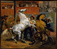 The Start of the Race of the Riderless Horses by Horace Vernet