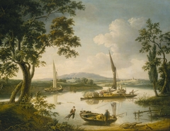 The Thames at Shillingford by John Thomas Serres