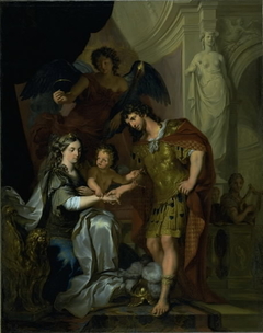 The Wedding of Alexander and Roxana (?) by Arnold Houbraken