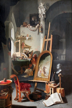 The Workshop of the Evangelist Luke by Karel Slabbaert